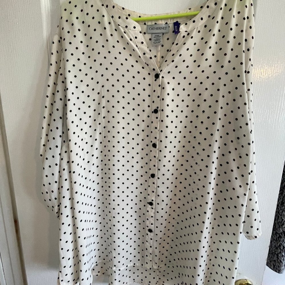 Polka dotted blouse 22/24